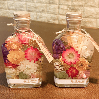 インスタグラムのハーバリウム写真